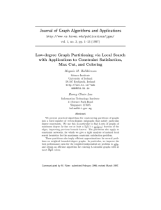 Journal of Graph Algorithms and Applications