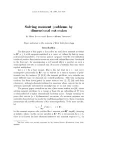 Solving moment problems by dimensional extension