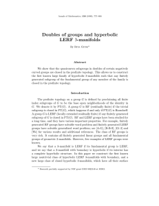 Doubles of groups and hyperbolic LERF
