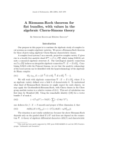 A Riemann-Roch theorem for flat bundles, with values in the