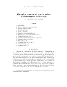 The cubic moment of central values of automorphic
