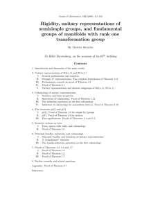 Rigidity, unitary representations of semisimple groups, and fundamental
