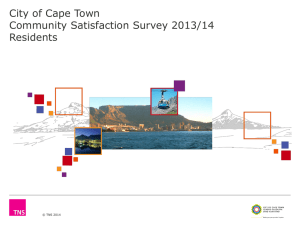 City of Cape Town Community Satisfaction Survey 2013/14 Residents 11.90