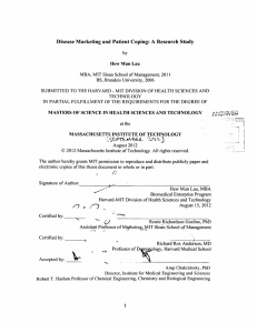 Disease  Marketing and Patient Coping: A  Research ...