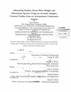 Measuring  Surface  Ocean  Wave  Height ... Directional  Spectra Using  an  Acoustic  Doppler