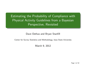 Estimating the Probability of Compliance with Perspective, Revisited