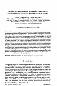 DRY AND WET ATMOSPHERIC DEPOSITION OF NITROGEN,