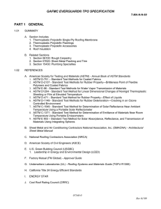 GAFMC EVERGUARD® TPO SPECIFICATION PART 1  GENERAL