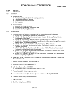 GAFMC EVERGUARD® TPO SPECIFICATION PART 1  GENERAL