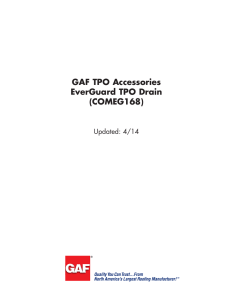 GAF TPO Accessories EverGuard TPO Drain (COMEG168) Updated: 4/14