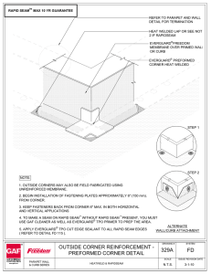 REFER TO PARAPET AND WALL DETAIL FOR TERMINATION 2 IF RAPIDSEAM