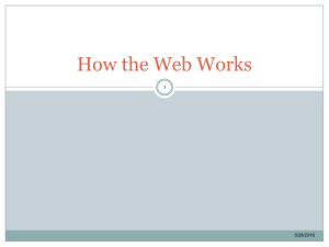 How the Web Works 1 5/28/2016