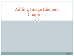 Adding Image Element Chapter 7 1 5/28/2016