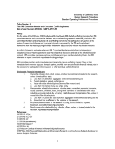 University of California, Irvine Human Research Protections Standard Operating Policies and Procedures