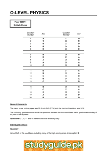 O-LEVEL PHYSICS