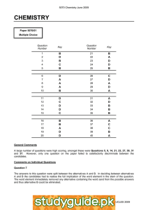 CHEMISTRY B D A