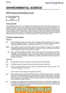 www.studyguide.pk GCE Advanced Subsidiary Level