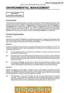 ENVIRONMENTAL MANAGEMENT www.studyguide.pk