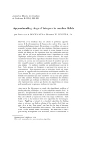 Approximating rings of integers in number fields