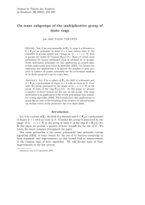 On some subgroups of the multiplicative group of finite rings