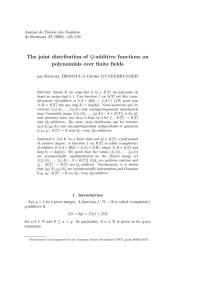 The joint distribution of Q-additive functions on polynomials over finite fields