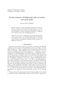On the existence of Minkowski units in totally real cyclic fields