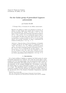 On the Galois group of generalized Laguerre polynomials