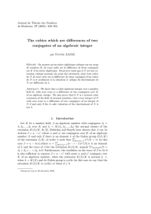 The cubics which are differences of two Journal de Th´