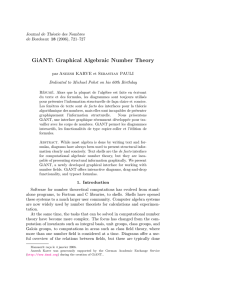 GiANT: Graphical Algebraic Number Theory