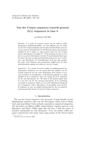 Van der Corput sequences towards general (0,1)–sequences in base b