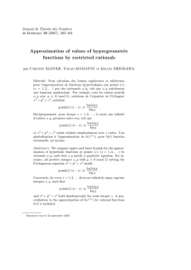 Approximation of values of hypergeometric functions by restricted rationals