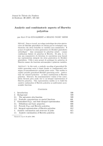 Analytic and combinatoric aspects of Hurwitz polyzˆ etas