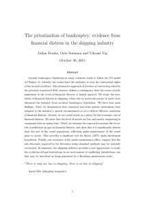 The privatization of bankruptcy: evidence from October 30, 2015