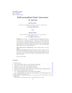 Self-normalized limit theorems: A survey o and