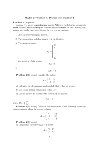 MATH 317 Section A, Practice Test Number 2 Problem 1.(20 points)