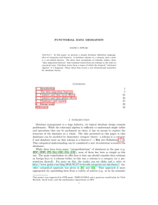 FUNCTORIAL DATA MIGRATION