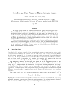 Curvelets and Wave Atoms for Mirror-Extended Images