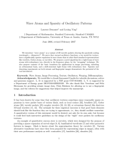 Wave Atoms and Sparsity of Oscillatory Patterns