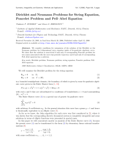 Dirichlet and Neumann Problems for String Equation,