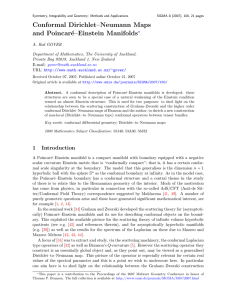 Conformal Dirichlet–Neumann Maps and Poincar´ lds ?