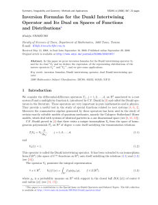 Inversion Formulas for the Dunkl Intertwining ons ?