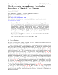 Multisymplectic Lagrangian and Hamiltonian Formalisms of Classical Field Theories