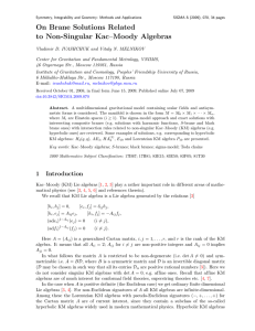 On Brane Solutions Related to Non-Singular Kac–Moody Algebras