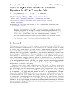 Notes on TQFT Wire Models and Coherence