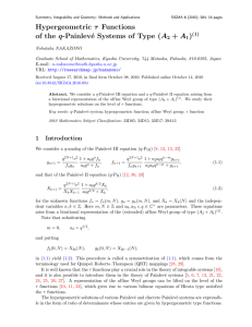 Hypergeometric τ Functions of the q-Painlev´ e Systems of Type (A + A