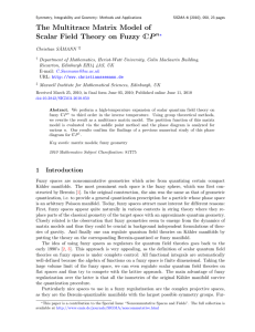 The Multitrace Matrix Model of CP Scalar Field Theory on Fuzzy n