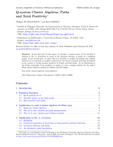 Q-system Cluster Algebras, Paths y ?