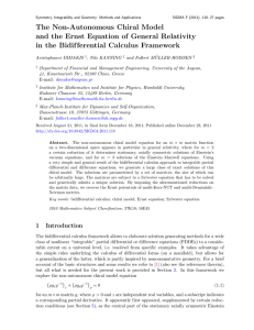 The Non-Autonomous Chiral Model and the Ernst Equation of General Relativity