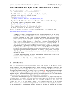 Four-Dimensional Spin Foam Perturbation Theory