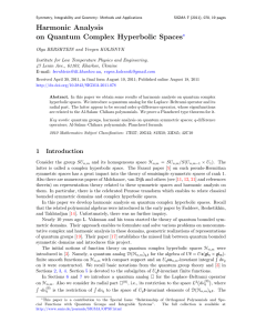 Harmonic Analysis Spaces ?